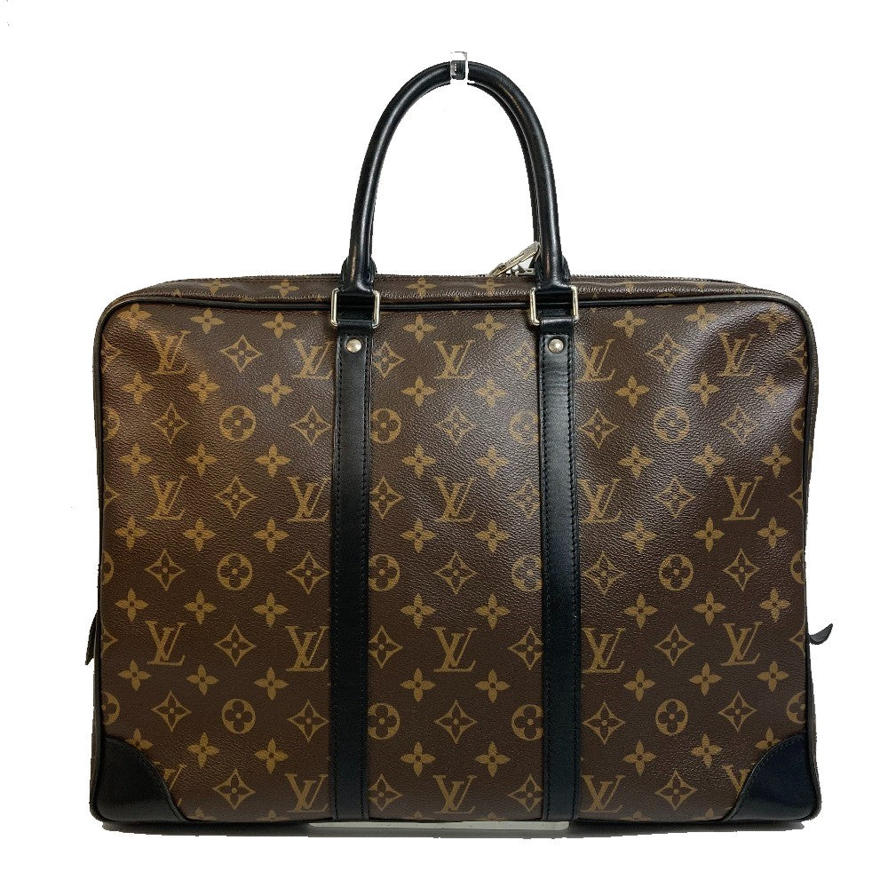 LOUIS VUITTON Briefcase M40225 Monogram canvas Brown Monogram Macasa Port Documan Voyajaj