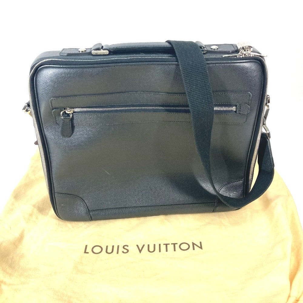 LOUIS VUITTON Business bag M32522 Taiga Leather black Taiga Porto Ordinatour Odessa