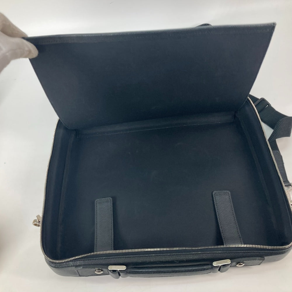 LOUIS VUITTON Business bag M32522 Taiga Leather black Taiga Porto Ordinatour Odessa
