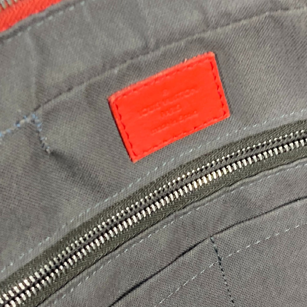 LOUIS VUITTON Business bag N41143 Damier Anfini Leather Red Damier Anfini Porto Document Voyage PDV mens Used
