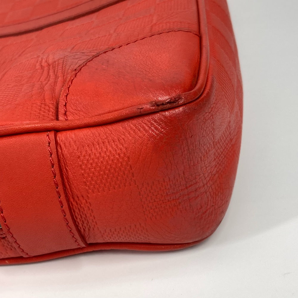 LOUIS VUITTON Business bag N41143 Damier Anfini Leather Red Damier Anfini Porto Document Voyage PDV mens Used