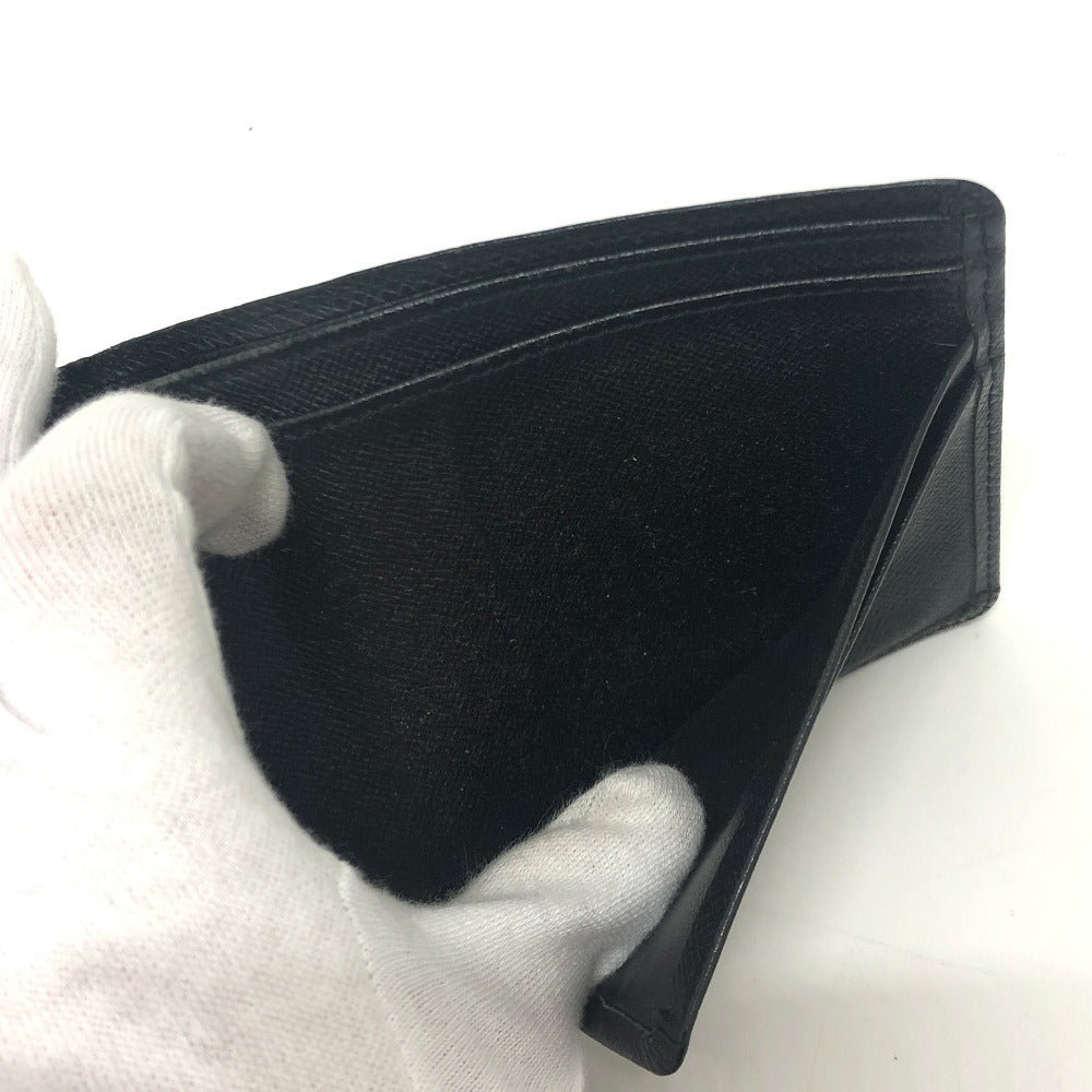 LOUIS VUITTON Folded wallet M30462 Taiga Leather black Porte Billets・Cartes Crdit