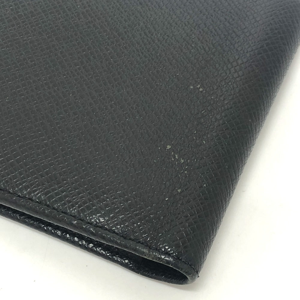 LOUIS VUITTON Folded wallet M30462 Taiga Leather black Porte Billets・Cartes Crdit