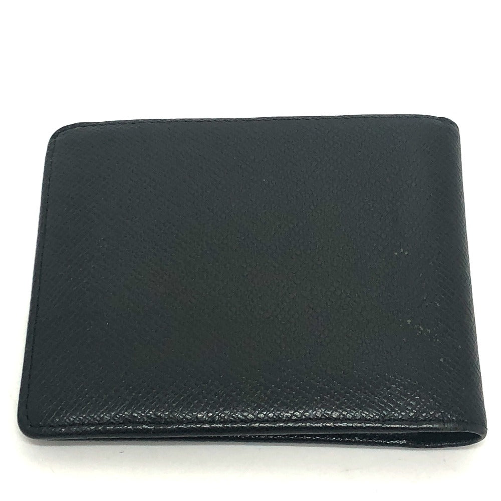 LOUIS VUITTON Folded wallet M30462 Taiga Leather black Porte Billets・Cartes Crdit