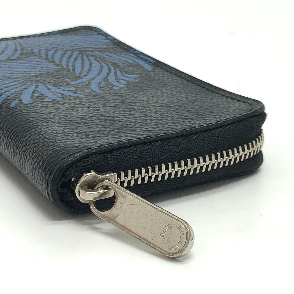 LOUIS VUITTON Coin case N41687 Damier Grafitto Canvas black Damier Grafitte Christopher Nemeth Zippy mens Used