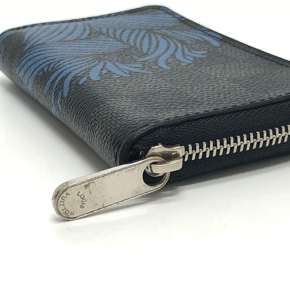 LOUIS VUITTON Coin case N41687 Damier Grafitto Canvas black Damier Grafitte Christopher Nemeth Zippy mens Used