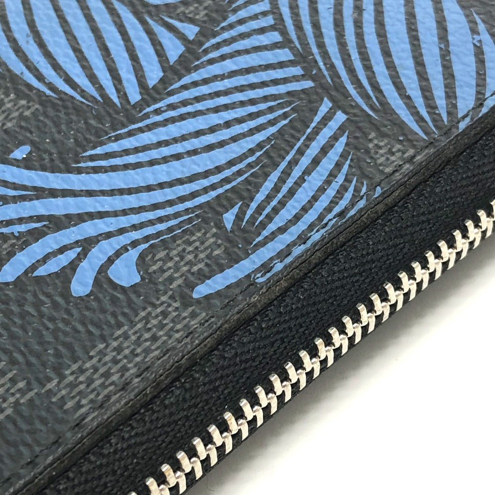 LOUIS VUITTON Coin case N41687 Damier Grafitto Canvas black Damier Grafitte Christopher Nemeth Zippy mens Used