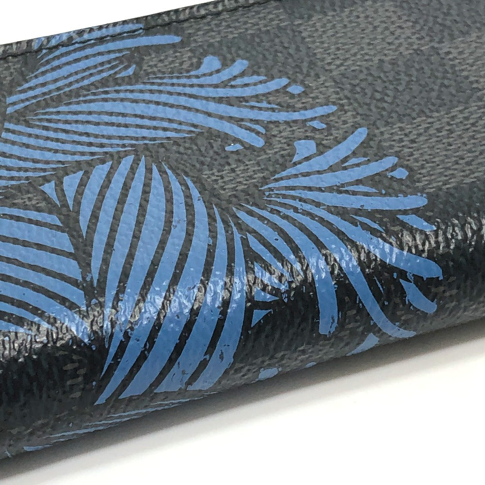 LOUIS VUITTON Coin case N41687 Damier Grafitto Canvas black Damier Grafitte Christopher Nemeth Zippy mens Used