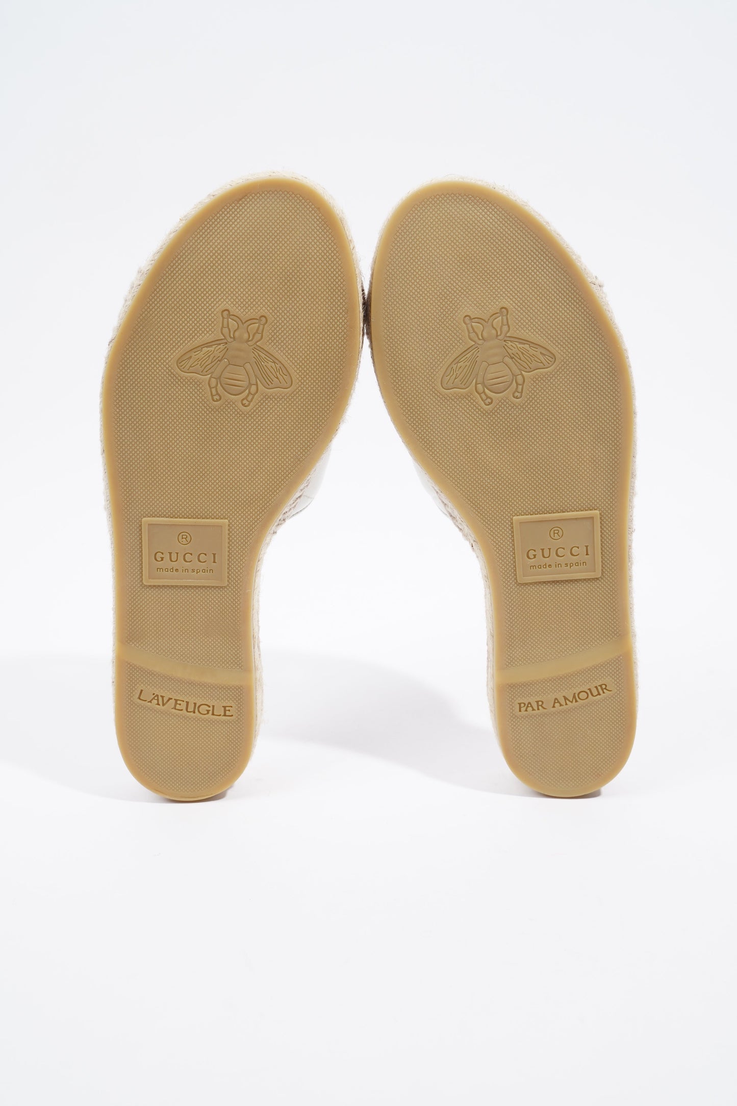 Gucci Marmont Espadrilles White Leather EU 37 UK 4