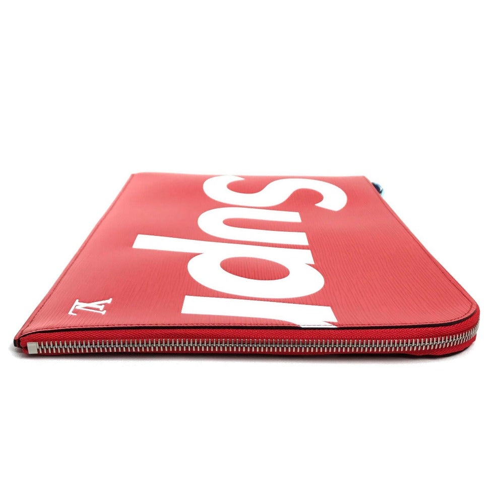 LOUIS VUITTON Clutch bag M67722 Epi Leather Red Louis Vuitton x Supreme Epi Pochette Joule GM
