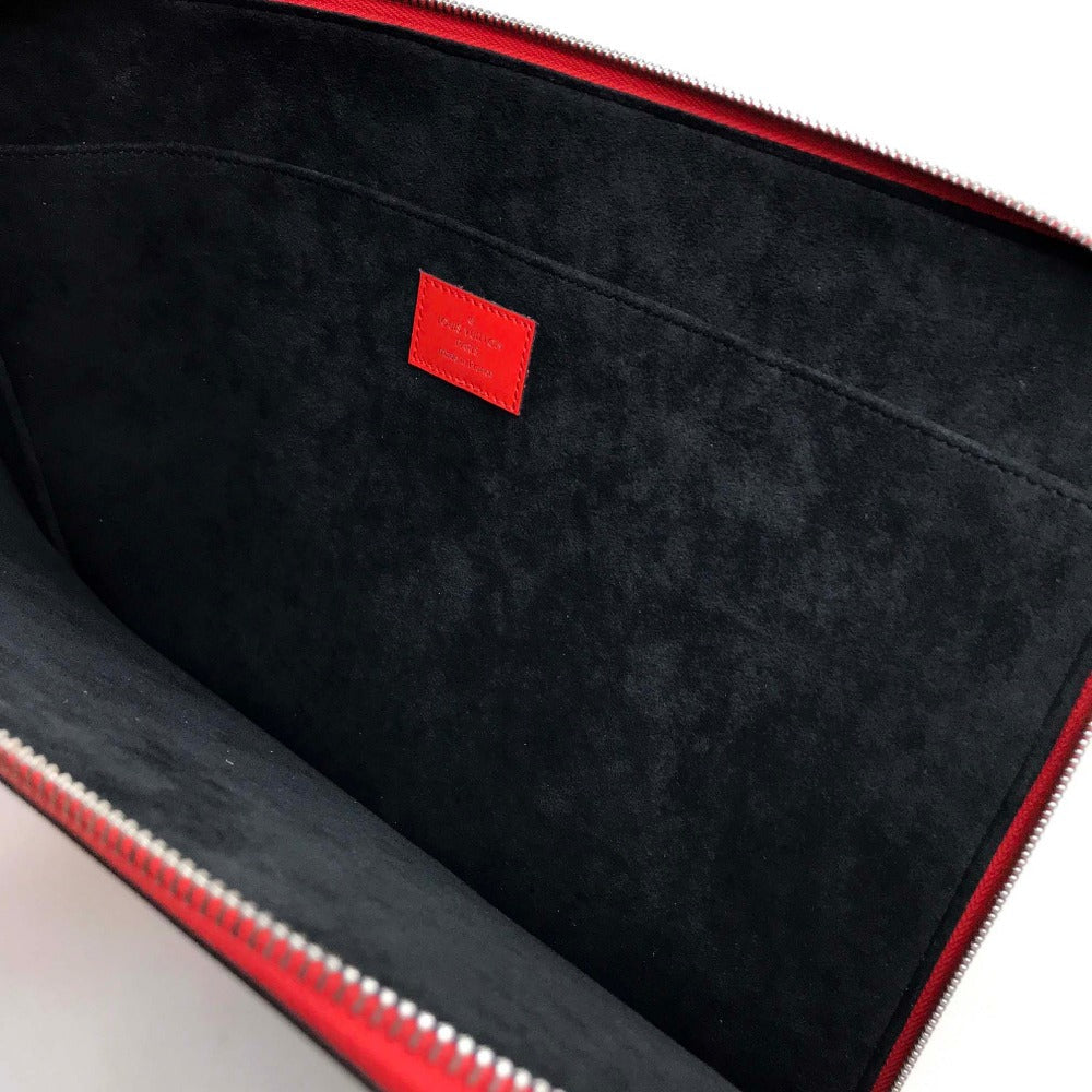 LOUIS VUITTON Clutch bag M67722 Epi Leather Red Louis Vuitton x Supreme Epi Pochette Joule GM