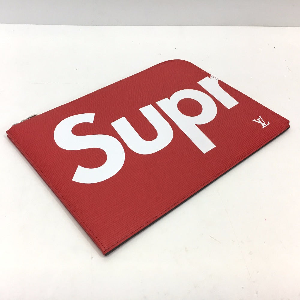 LOUIS VUITTON Clutch bag M67722 Epi Leather Red Louis Vuitton x Supreme Epi Pochette Joule GM