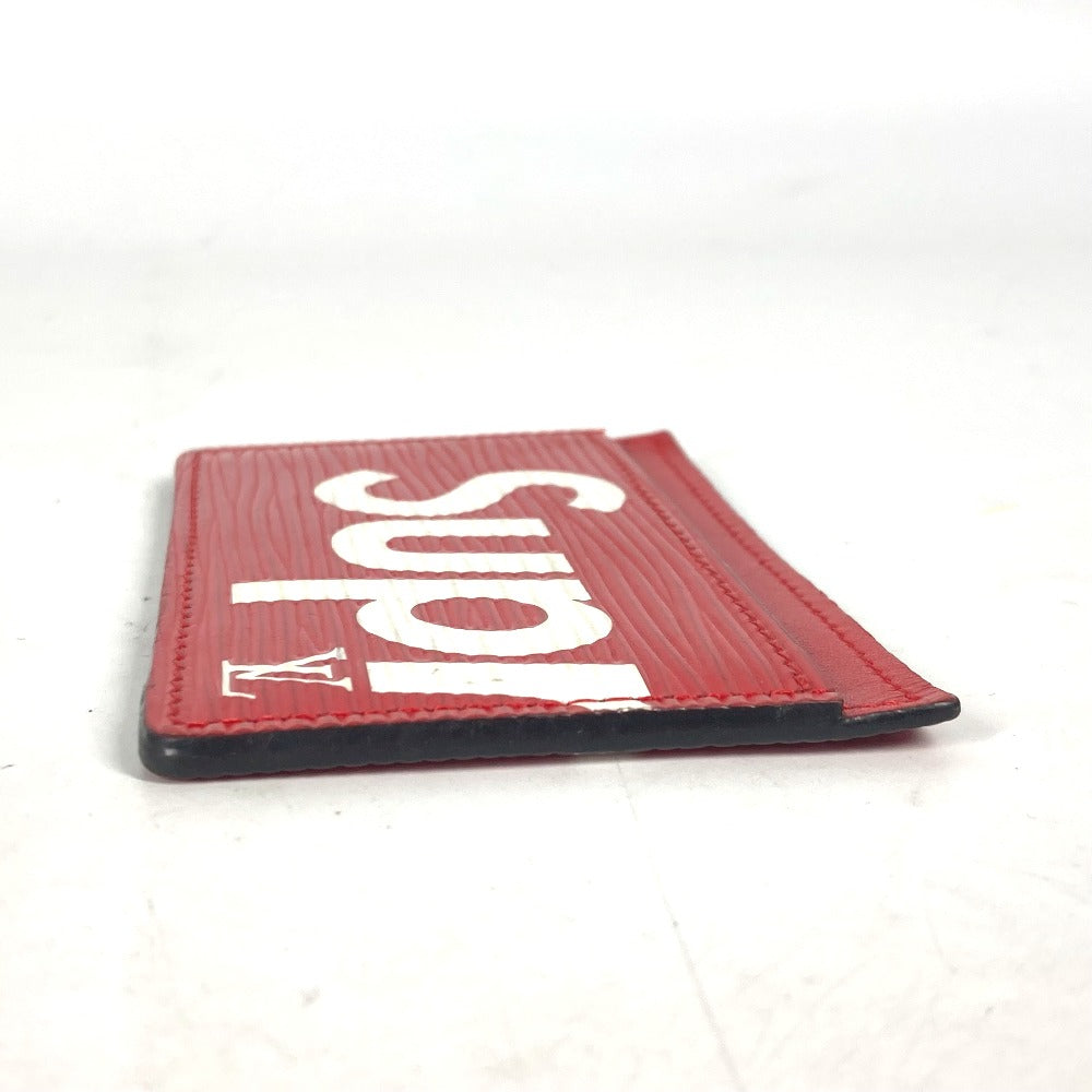 LOUIS VUITTON Card Case M67712 Epi Leather Red Epi Supreme collaboration supreme Porto Cult Simple