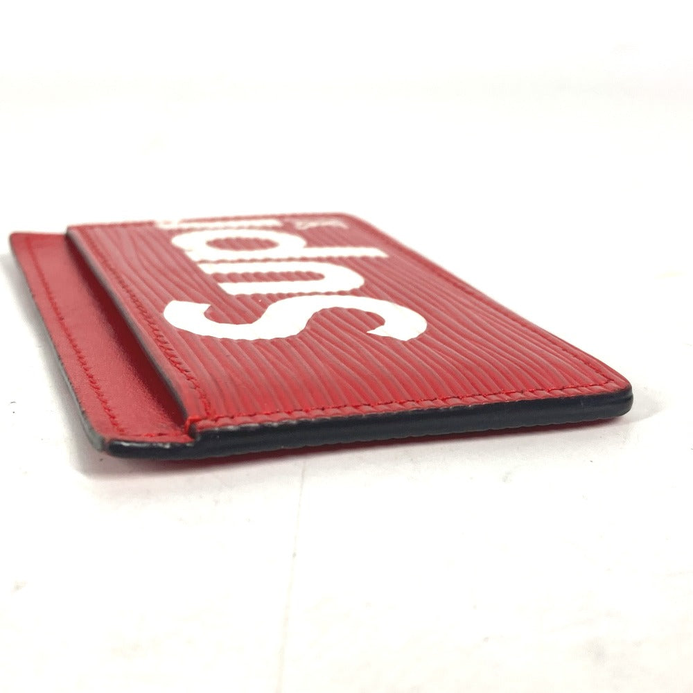 LOUIS VUITTON Card Case M67712 Epi Leather Red Epi Supreme collaboration supreme Porto Cult Simple