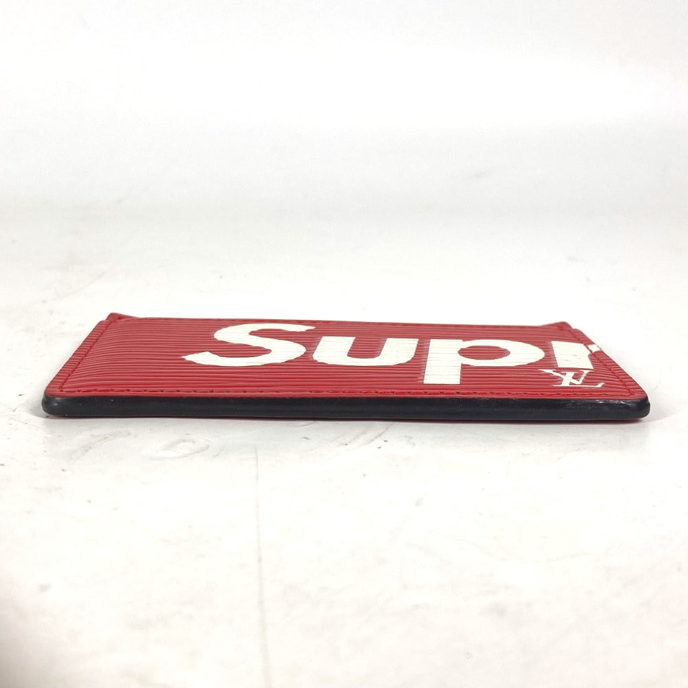 LOUIS VUITTON Card Case M67712 Epi Leather Red Epi Supreme collaboration supreme Porto Cult Simple