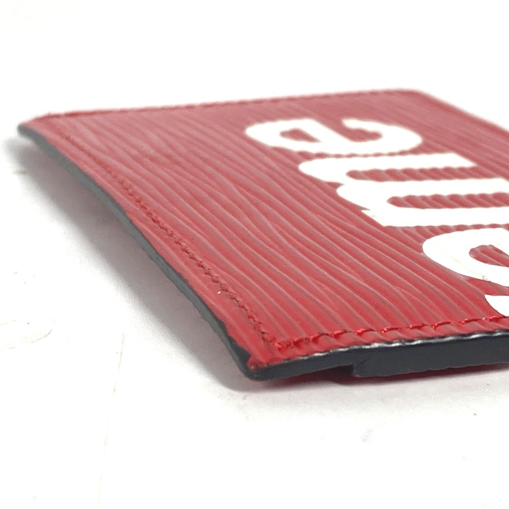 LOUIS VUITTON Card Case M67712 Epi Leather Red Epi Supreme collaboration supreme Porto Cult Simple