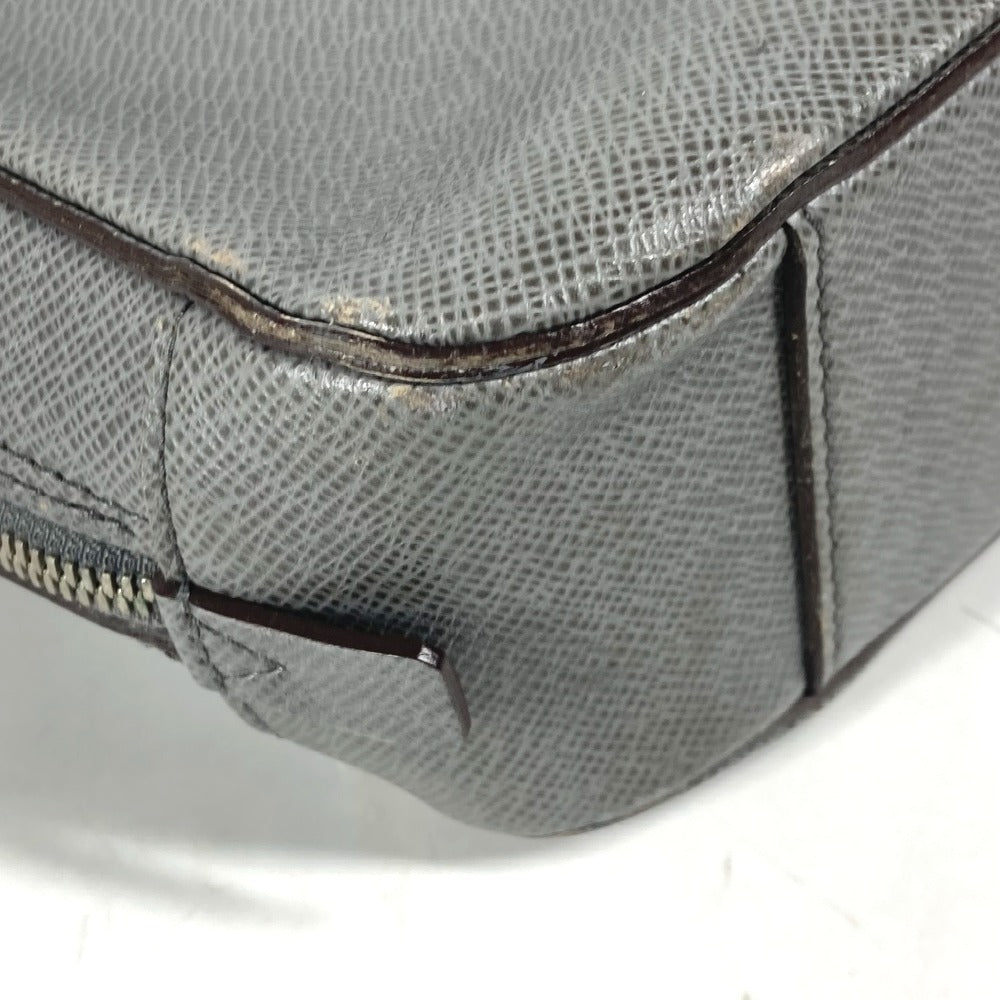 LOUIS VUITTON Business bag Taiga Leather gray Taiga Neo Igor