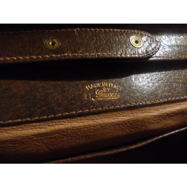 Gucci Vintage Pursesdesigner Purses Brown Leather Shoulder Bag