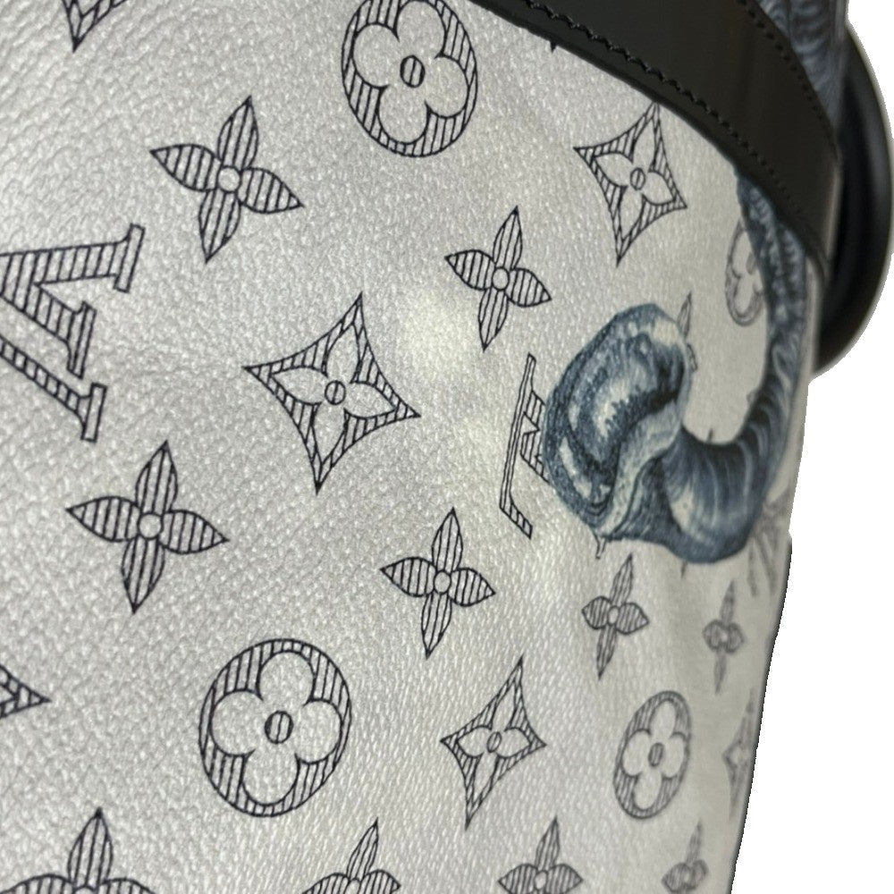 LOUIS VUITTON Boston Duffel bag M54130 Monogram savanna canvas White gray type Monogram savanna Chapman Brothers Keepall 45
