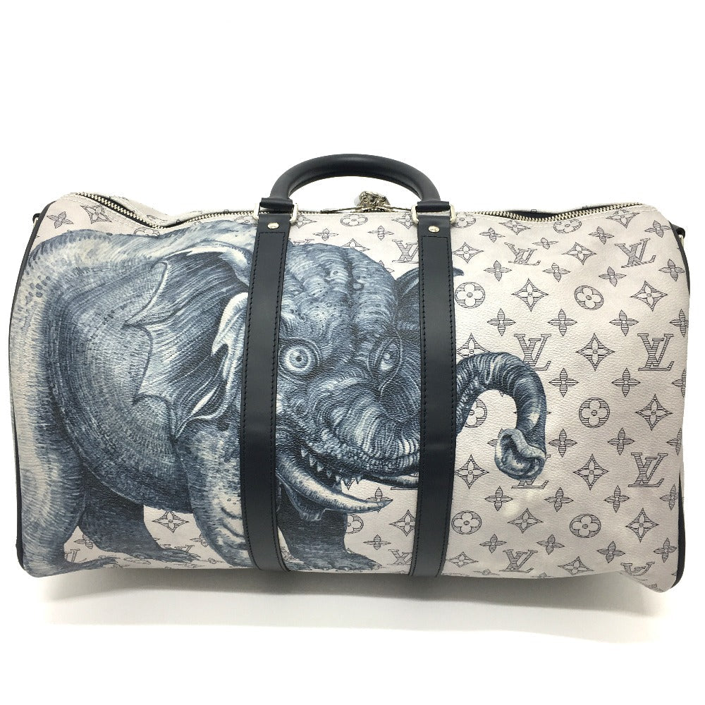 LOUIS VUITTON Boston Duffel bag M54130 Monogram savanna canvas White gray type Monogram savanna Chapman Brothers Keepall 45