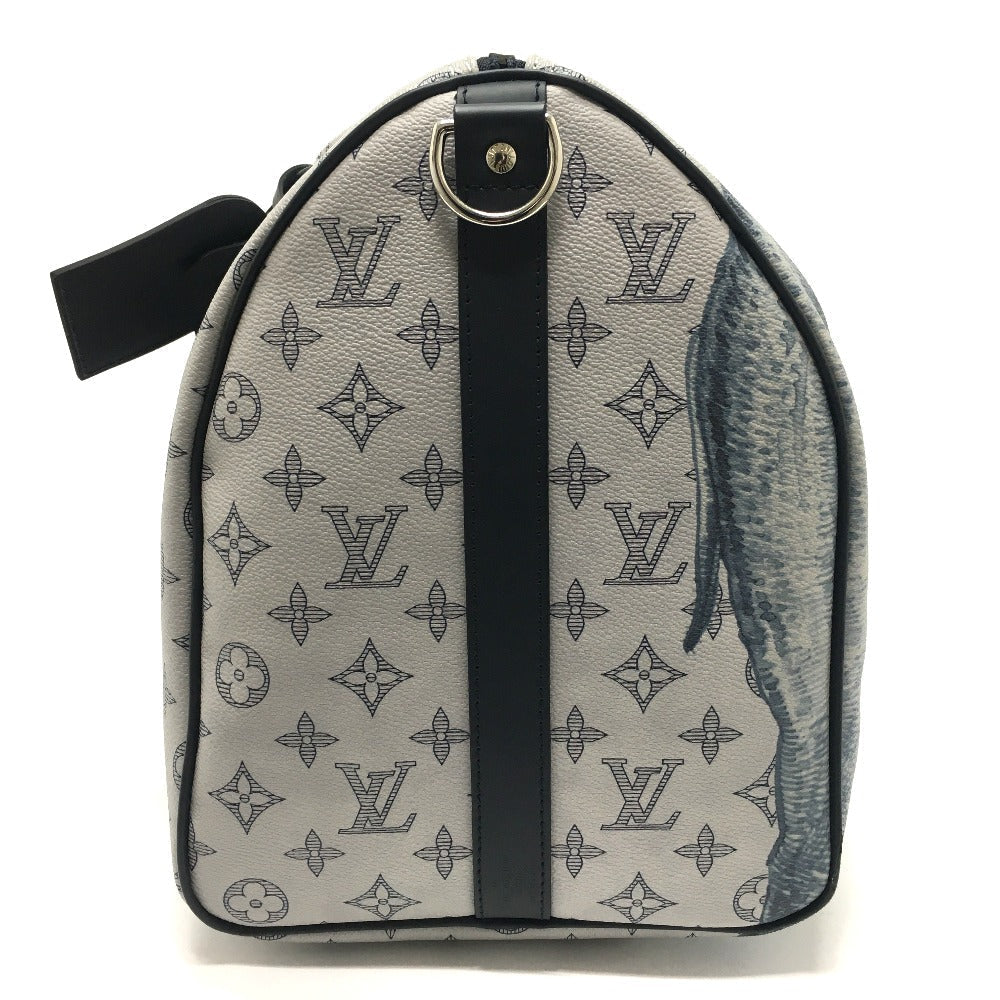 LOUIS VUITTON Boston Duffel bag M54130 Monogram savanna canvas White gray type Monogram savanna Chapman Brothers Keepall 45