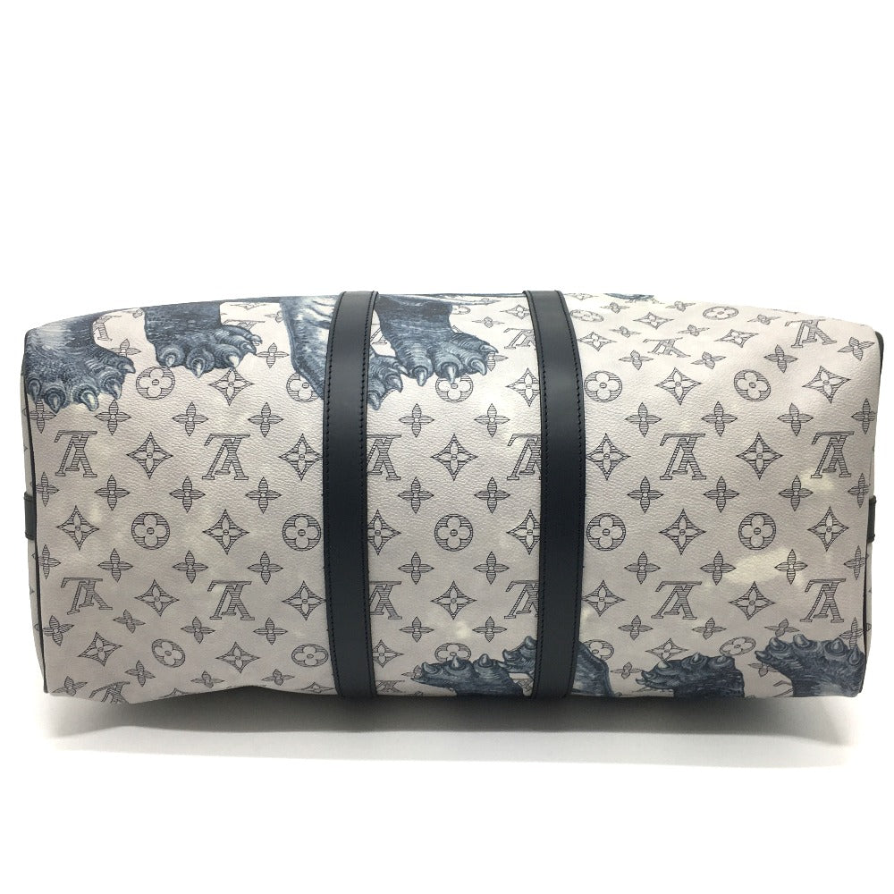 LOUIS VUITTON Boston Duffel bag M54130 Monogram savanna canvas White gray type Monogram savanna Chapman Brothers Keepall 45