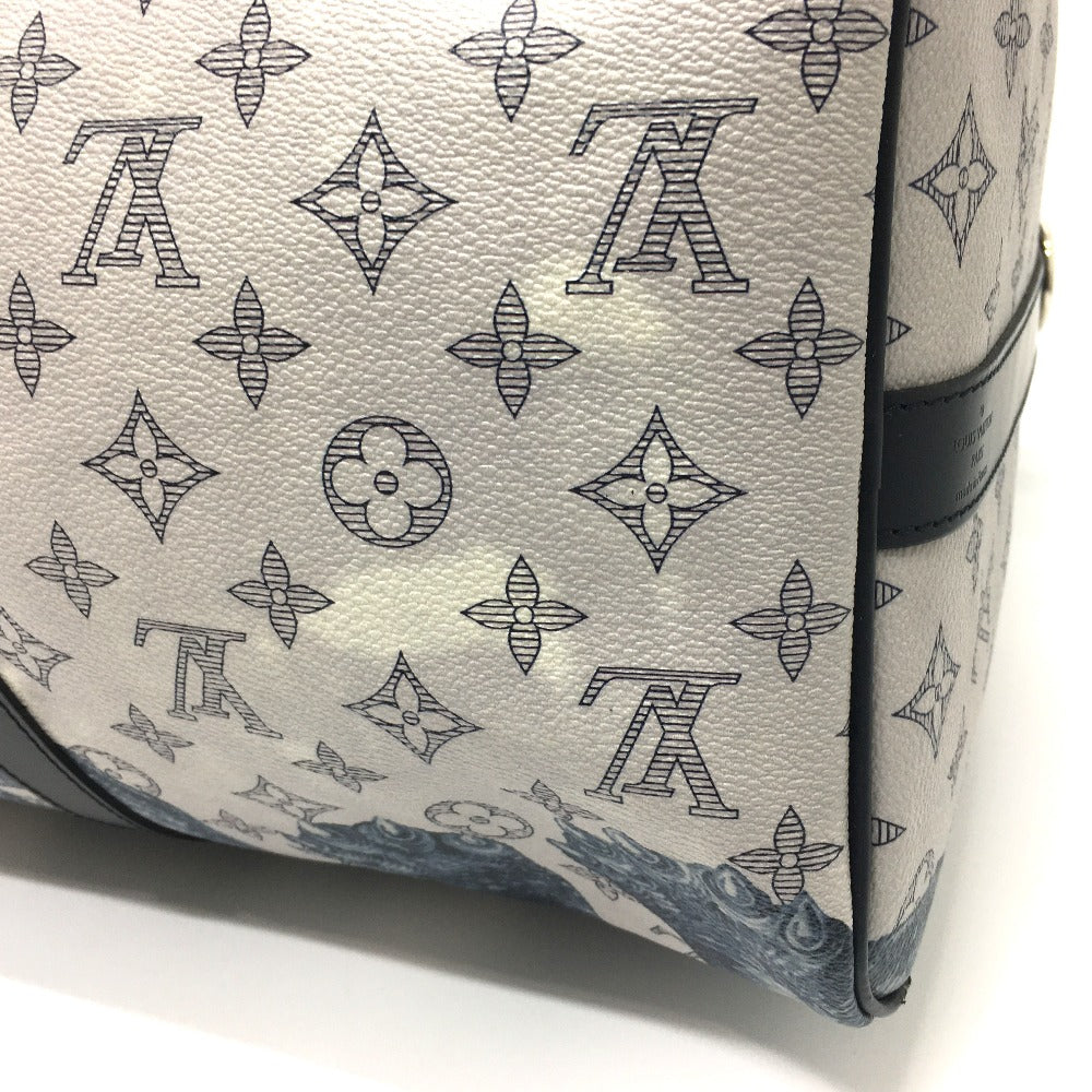 LOUIS VUITTON Boston Duffel bag M54130 Monogram savanna canvas White gray type Monogram savanna Chapman Brothers Keepall 45