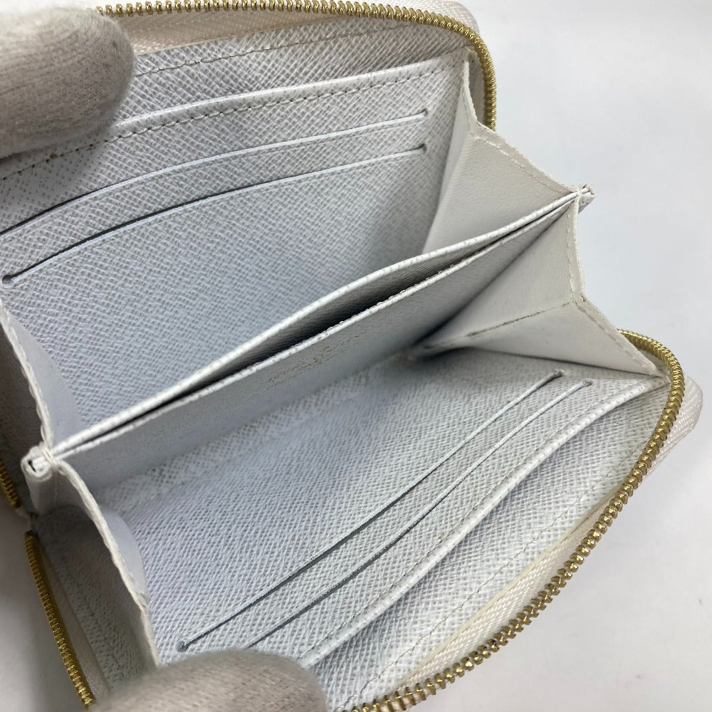 LOUIS VUITTON Coin case M63994 Epi Leather white epi love lock Zip around purse Women Used