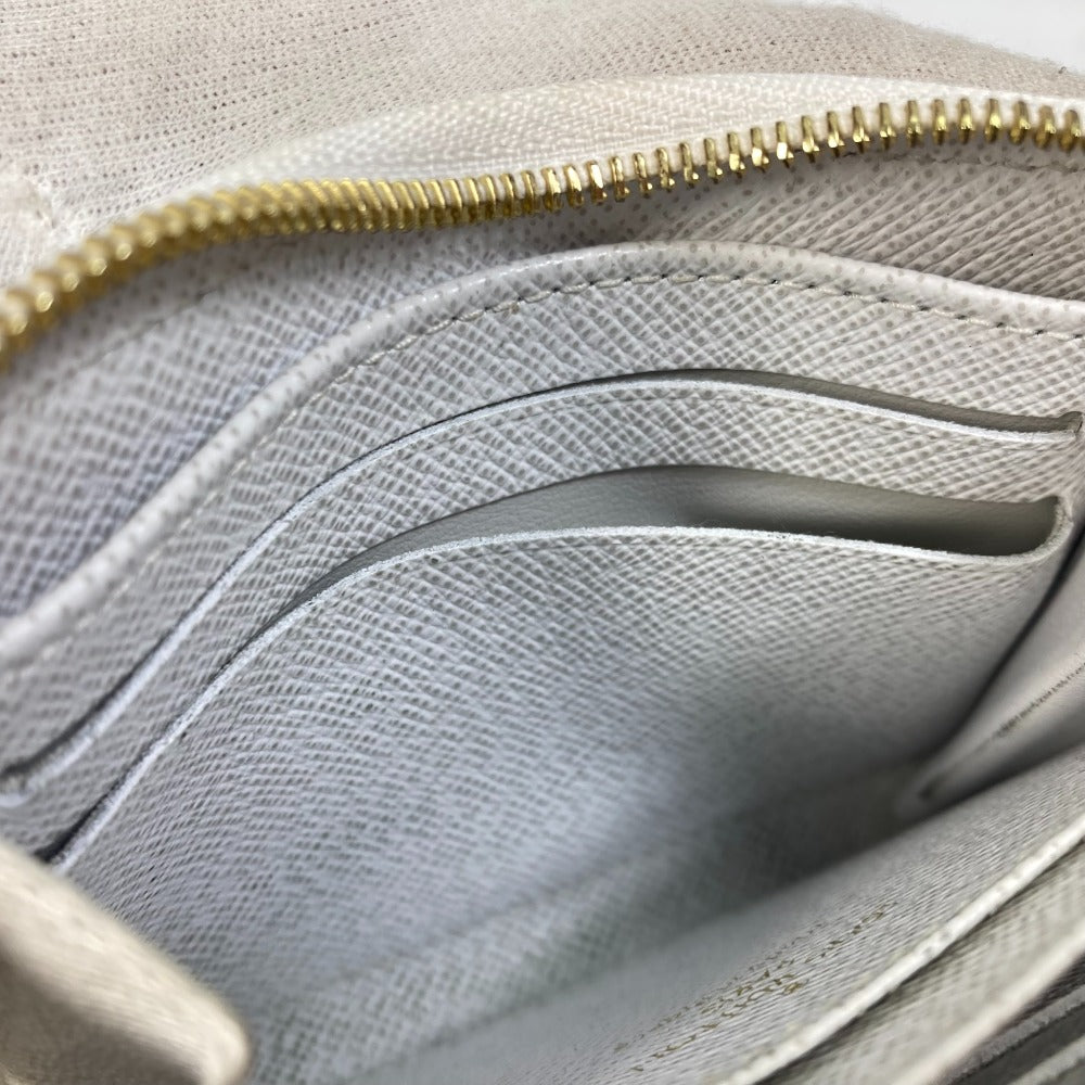 LOUIS VUITTON Coin case M63994 Epi Leather white epi love lock Zip around purse Women Used