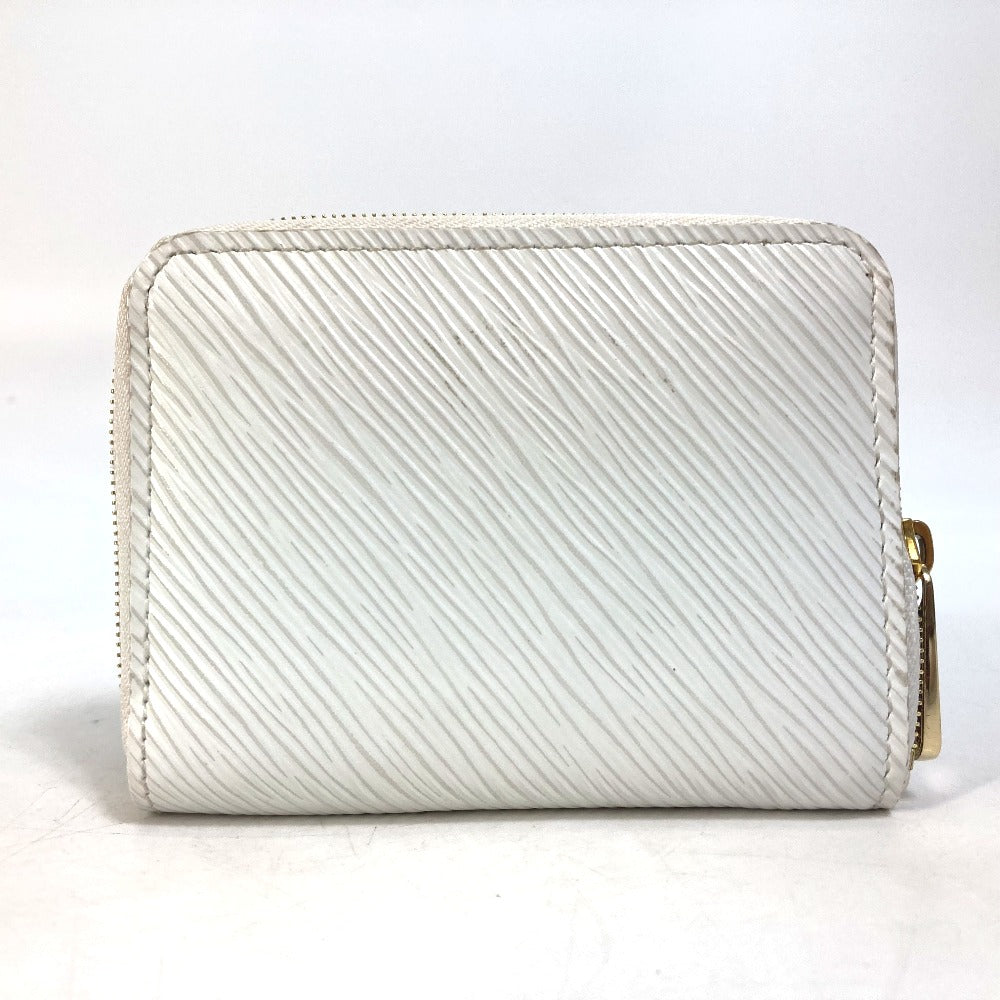 LOUIS VUITTON Coin case M63994 Epi Leather white epi love lock Zip around purse Women Used