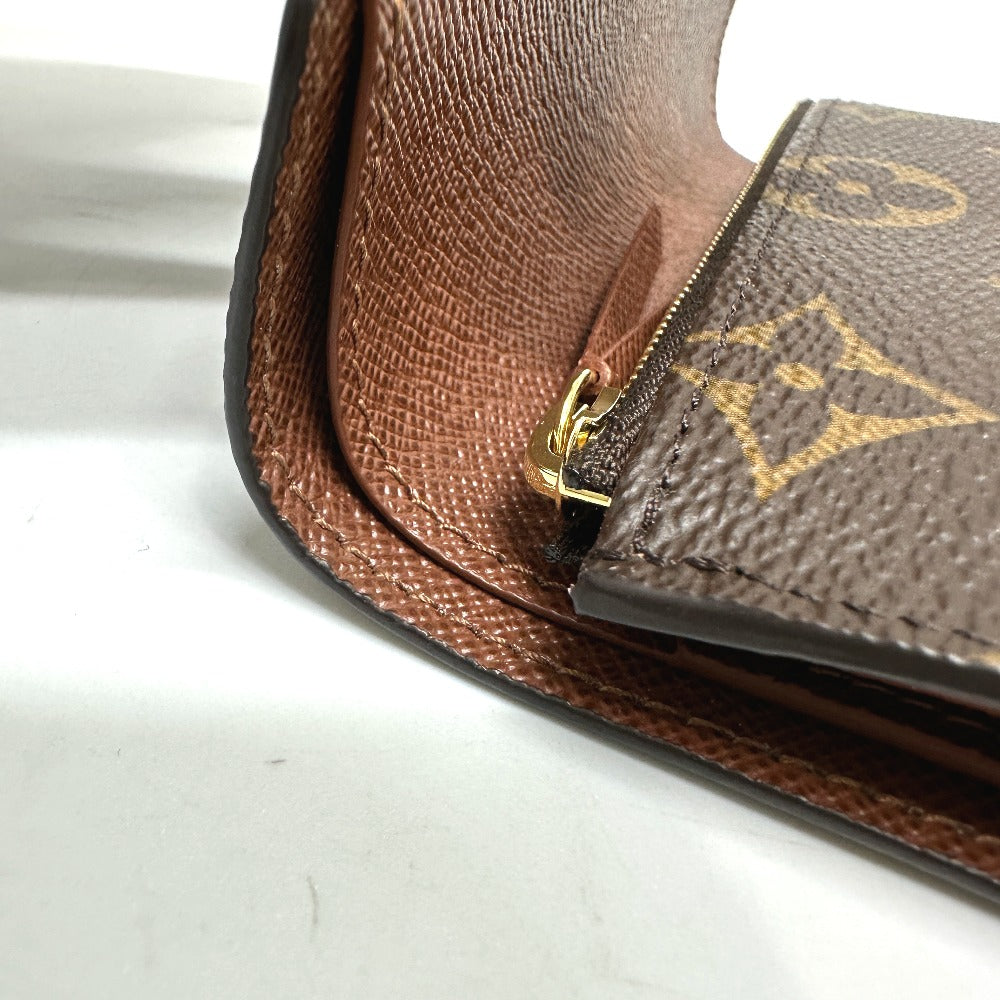 LOUIS VUITTON Folded wallet ‚l62472 Monogram canvas Brown Portefeuille Victorine Women Used