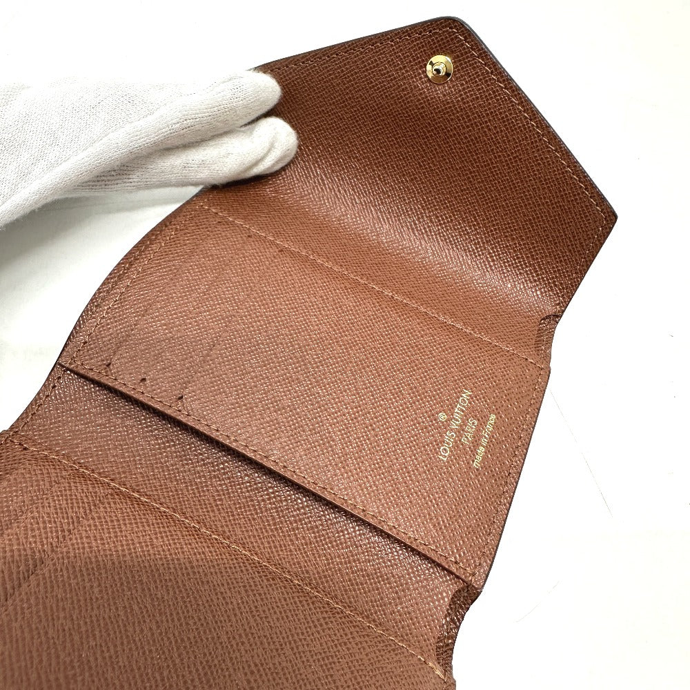 LOUIS VUITTON Folded wallet ‚l62472 Monogram canvas Brown Portefeuille Victorine Women Used