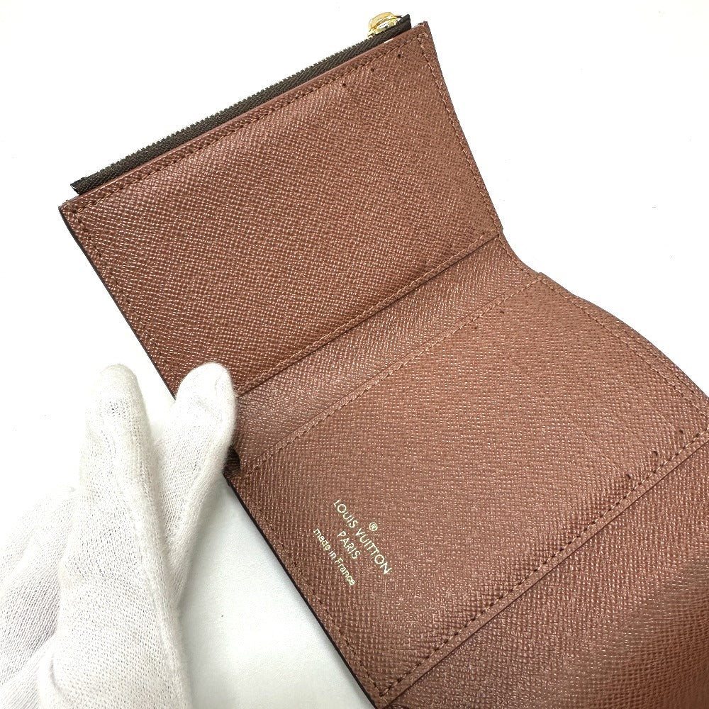 LOUIS VUITTON Folded wallet ‚l62472 Monogram canvas Brown Portefeuille Victorine Women Used