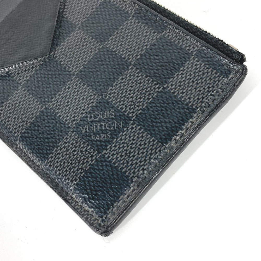 LOUIS VUITTON Coin case N64038 Damier Grafitto Canvas black Damier Grafitte Coin card holder