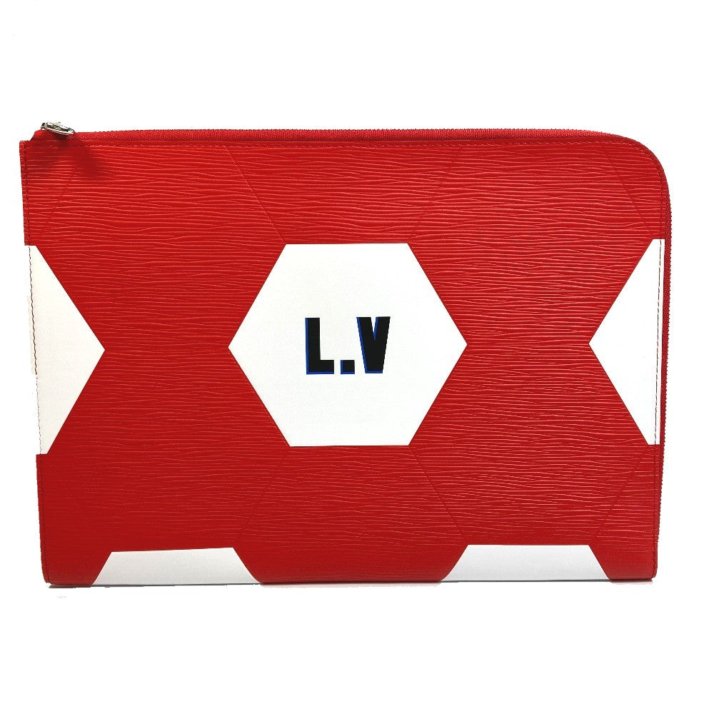LOUIS VUITTON Clutch bag M63232 Epi Leather Red 2018 FIFA World Cup Pochette Jules GM mens Used