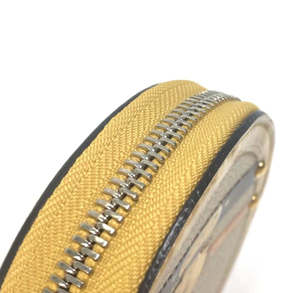 LOUIS VUITTON Coin case M52747 leather beige Wallet Coin Pocket with Chain Micro-Bowat-Shapo mens Used