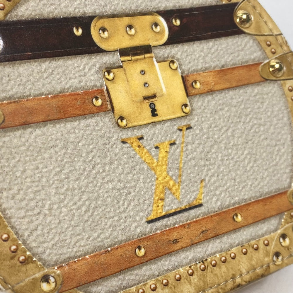 LOUIS VUITTON Coin case M52747 leather beige Wallet Coin Pocket with Chain Micro-Bowat-Shapo mens Used