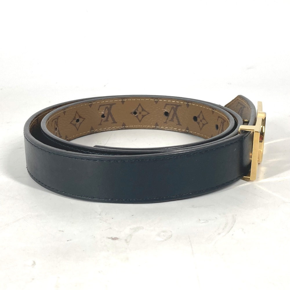 LOUIS VUITTON belt M0203W Monogram Reverse Canvas, Leather black Monogram reverse Dauphine 25MM 80