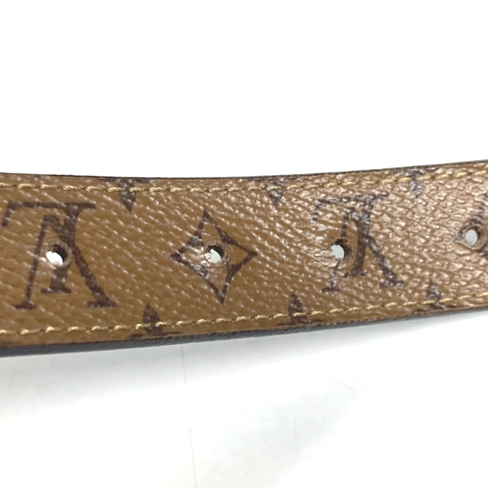 LOUIS VUITTON belt M0203W Monogram Reverse Canvas, Leather black Monogram reverse Dauphine 25MM 80
