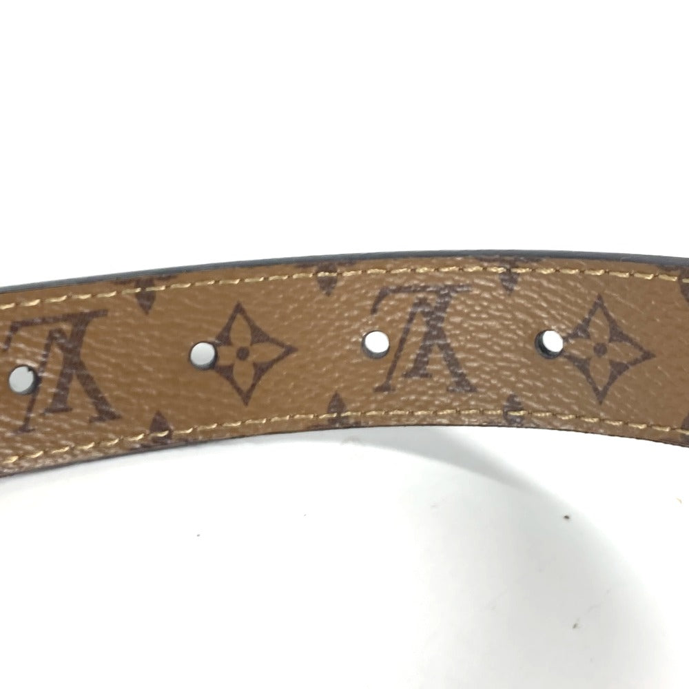 LOUIS VUITTON belt M0203W Monogram Reverse Canvas, Leather black Monogram reverse Dauphine 25MM 80