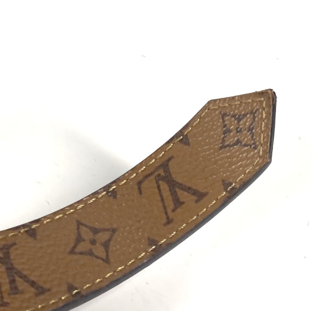 LOUIS VUITTON belt M0203W Monogram Reverse Canvas, Leather black Monogram reverse Dauphine 25MM 80
