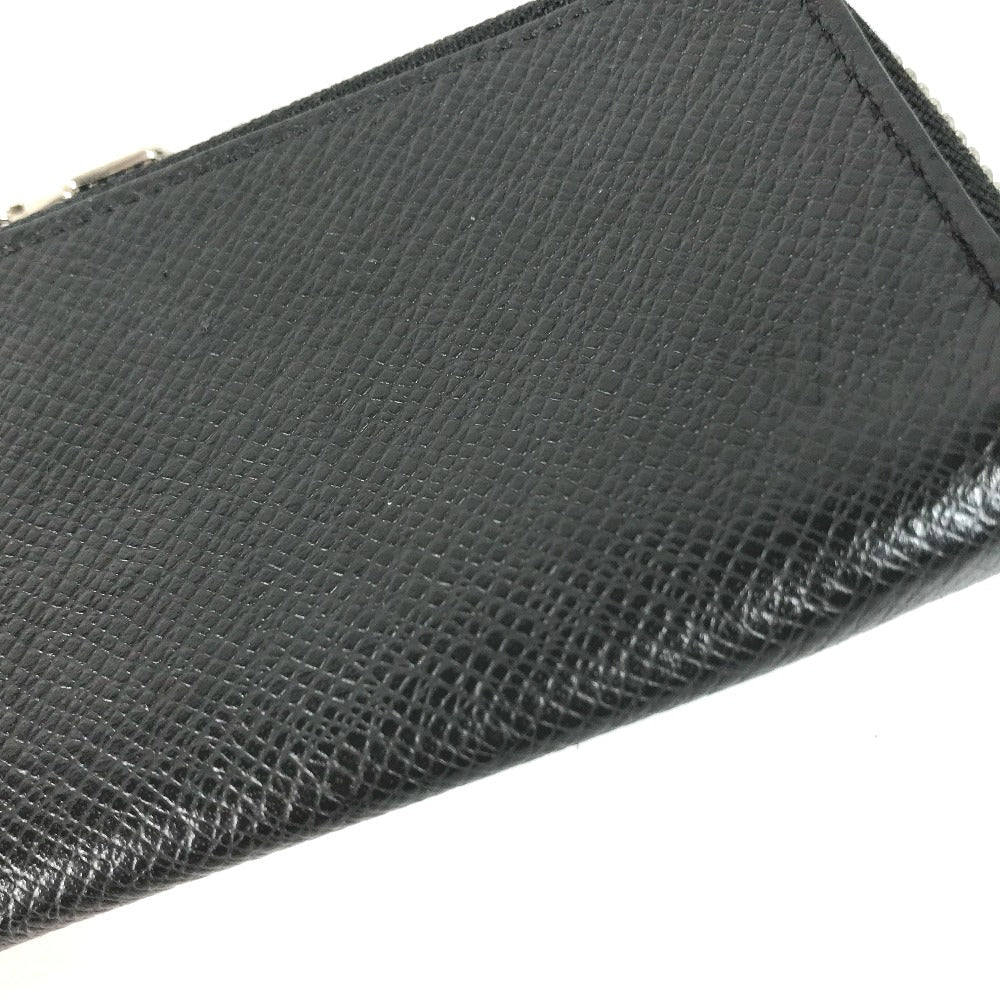 LOUIS VUITTON Coin case M63375 Taiga Leather black Taiga Porto Monnaie Jour