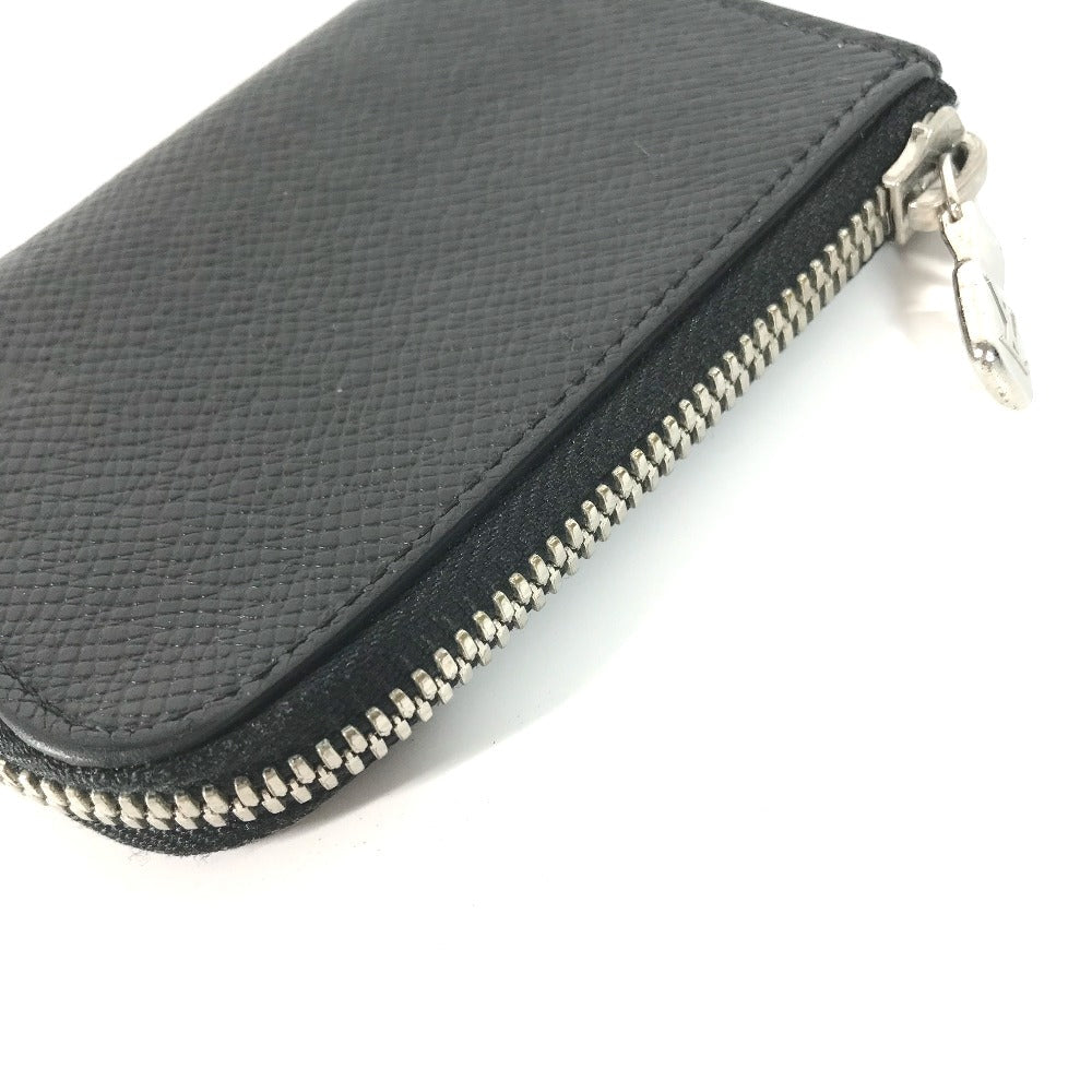 LOUIS VUITTON Coin case M63375 Taiga Leather black Taiga Porto Monnaie Jour