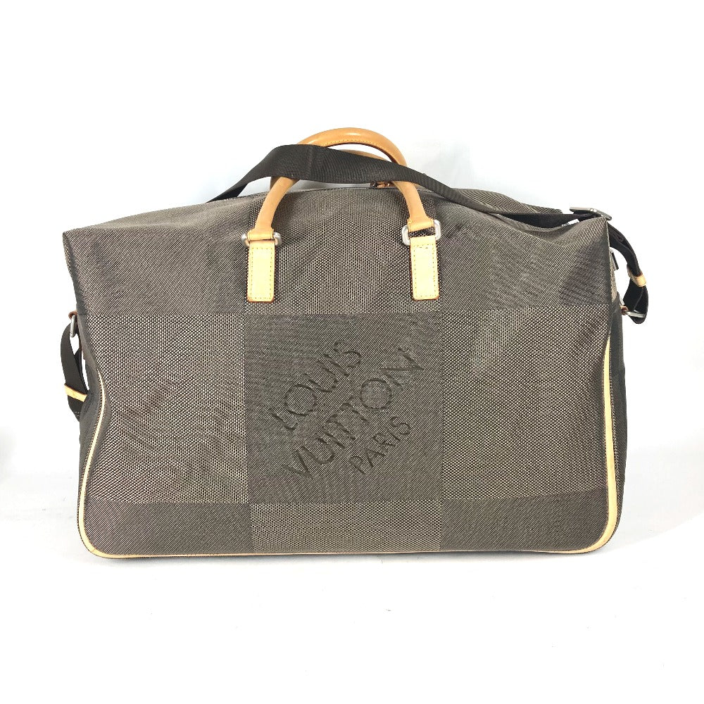 LOUIS VUITTON Boston Duffel bag M93015 Damier Jean Canvas khaki Damier Jean Suvlan