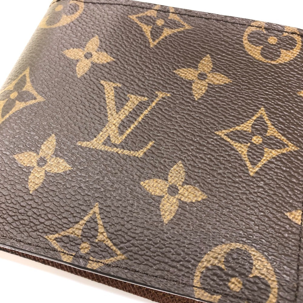 LOUIS VUITTON Folded wallet M62288 Monogram canvas Brown logo Portefeuille Marco NM Women Used