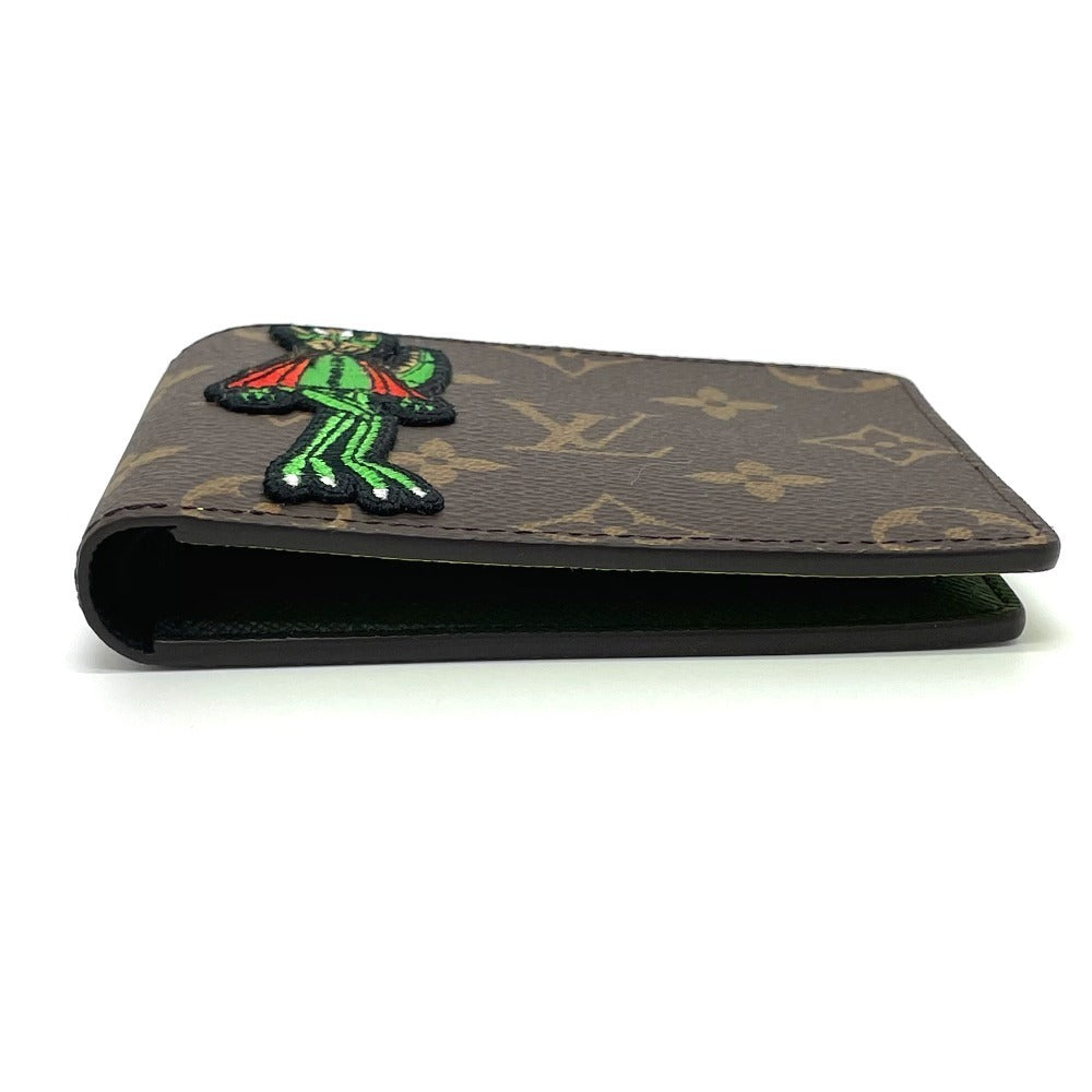 LOUIS VUITTON Folded wallet Monogram canvas Brown Animal Monogram Portefeuille Slender NM