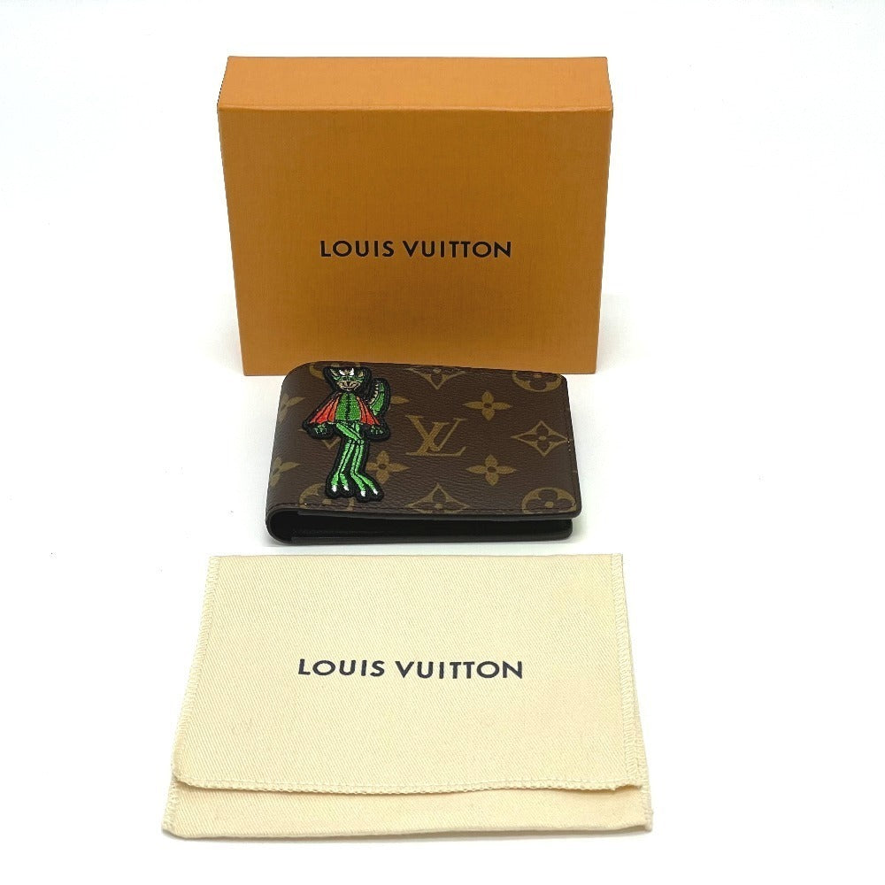 LOUIS VUITTON Folded wallet M80156 Monogram canvas Brown Animal Monogram Portefeuille Slender NM