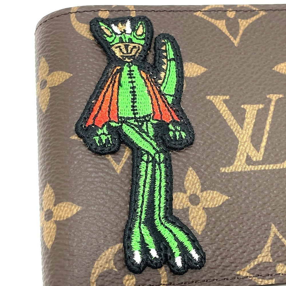 LOUIS VUITTON Folded wallet M80156 Monogram canvas Brown Animal Monogram Portefeuille Slender NM