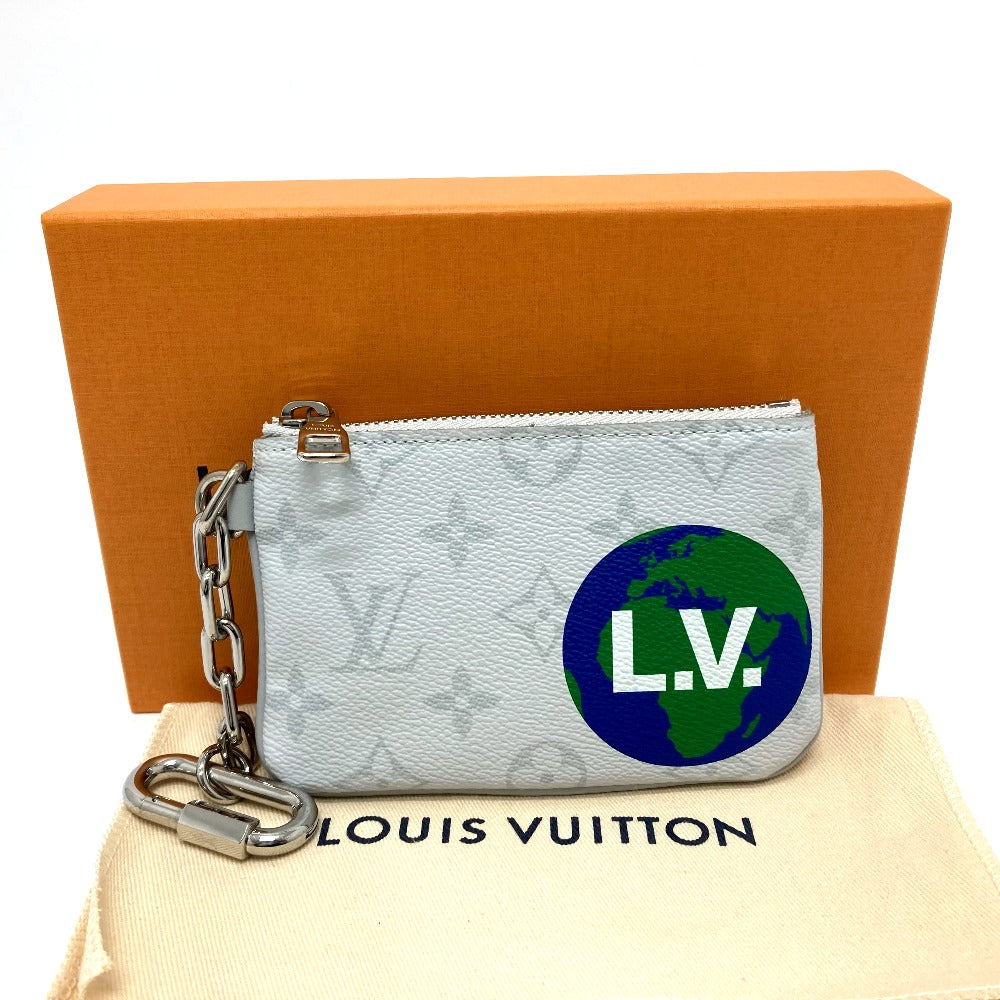 LOUIS VUITTON Coin case M67809 Monogram canvas white Coin Pocket Wallet Zipped pouch PM unisex(Unisex) Used