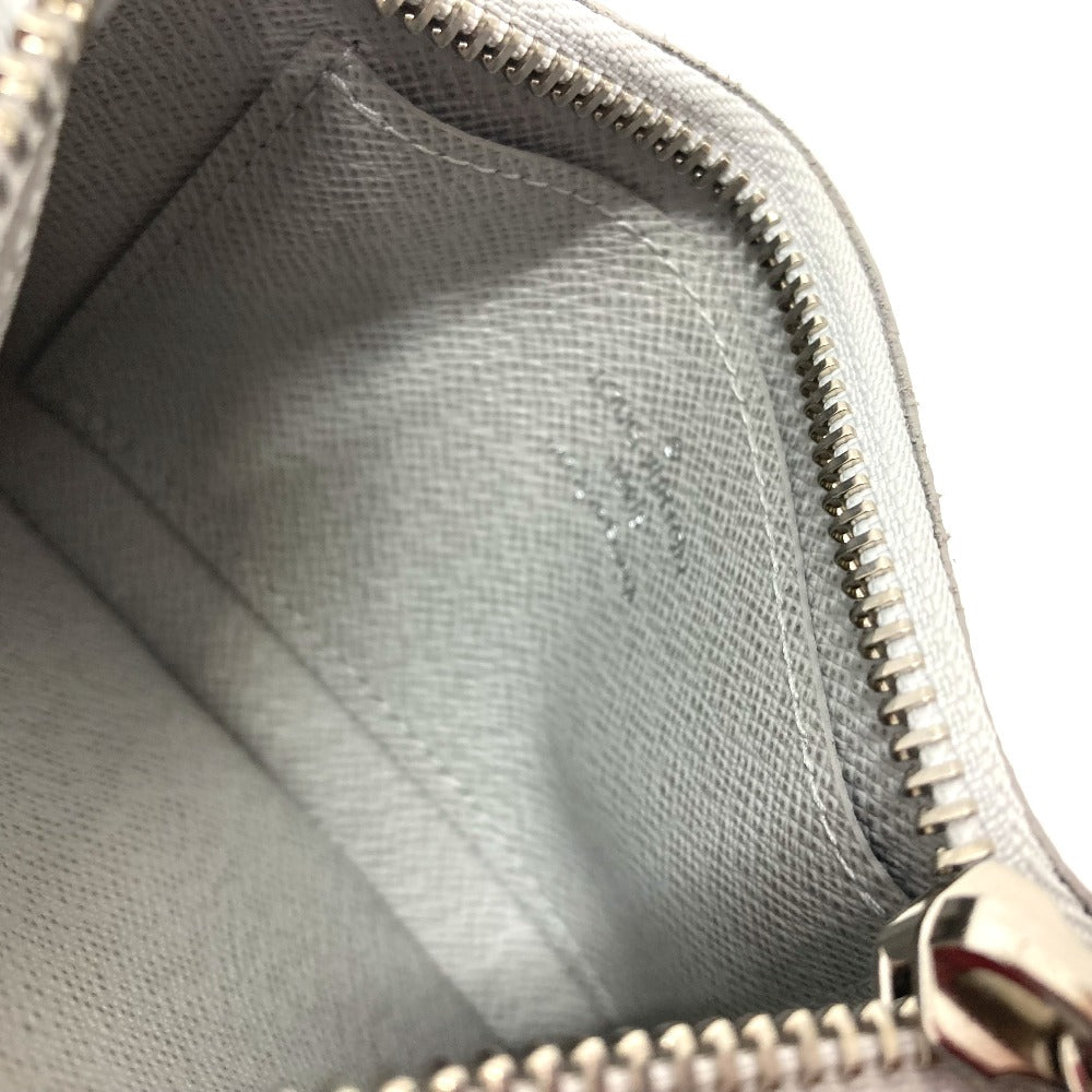 LOUIS VUITTON Coin case M67809 Monogram canvas white Coin Pocket Wallet Zipped pouch PM unisex(Unisex) Used